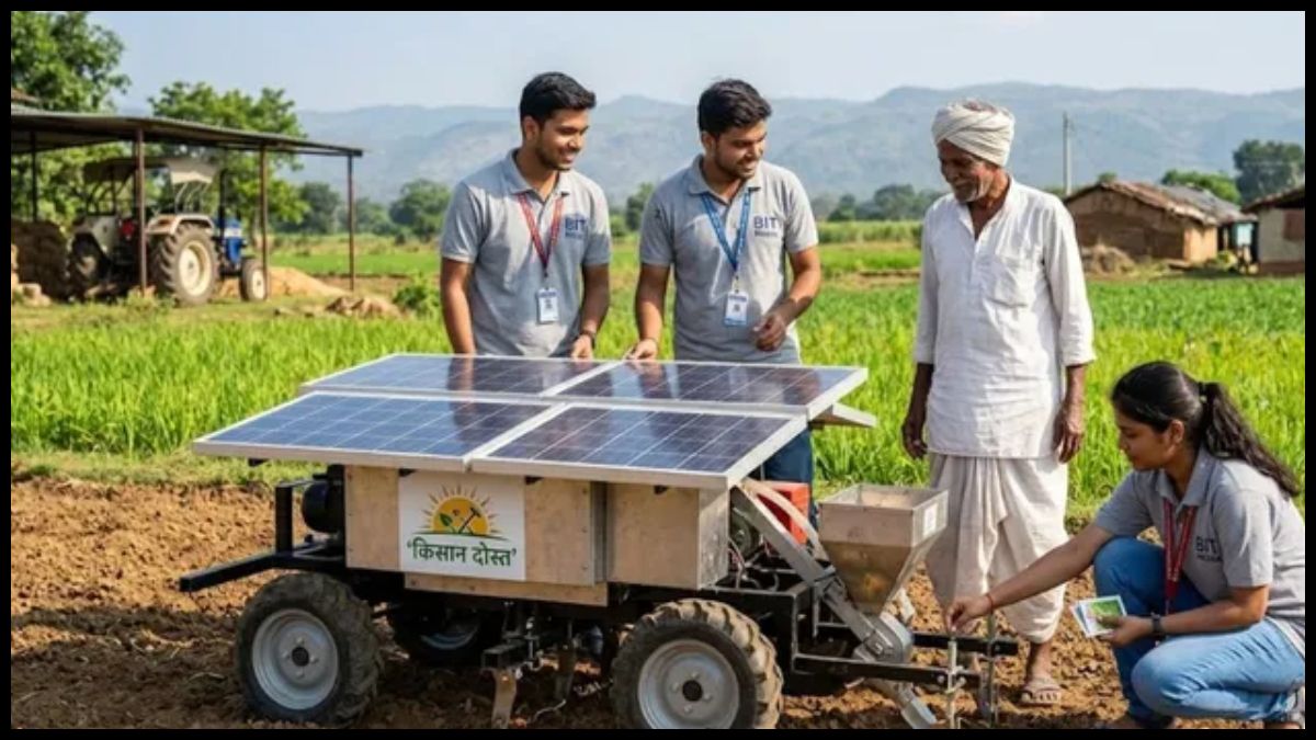 BIT Mesra के छात्रों ने बनाया Solar ‘किसान दोस्त’, बिना ईंधन के हटेगी घास और होगी बीज की बुआई