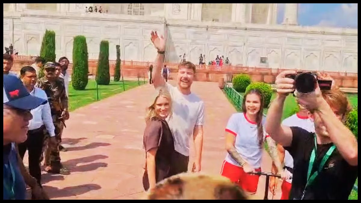 MrBeast पहुंचे भारत, Ranbir Kapoor की Ramayana के प्रमोशन से जुड़ने की खबर, Taj Mahal पर पत्नी संग आए नजर