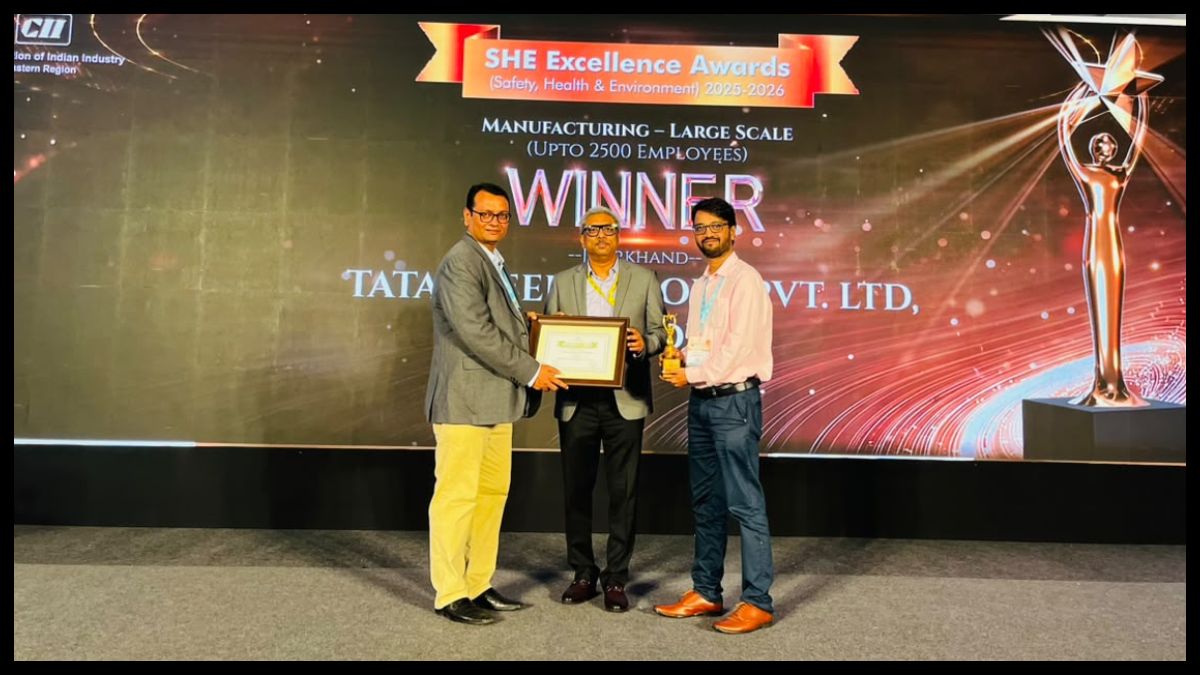 Tata Steel Colors को 20वें CII Eastern Region SHE Excellence Awards में सम्मान