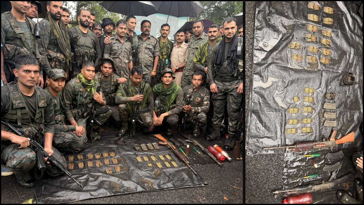 माओवादी ठिकानों पर बड़ा सर्च ऑपरेशन, इंसास और AKM राइफल समेत 232 गोलियां बरामद