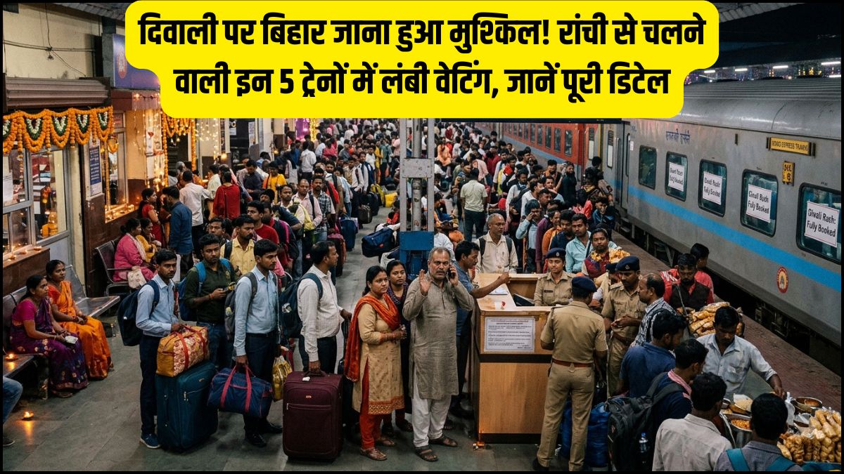 Diwali 2026 Ranchi to Bihar Train Ticket Booking