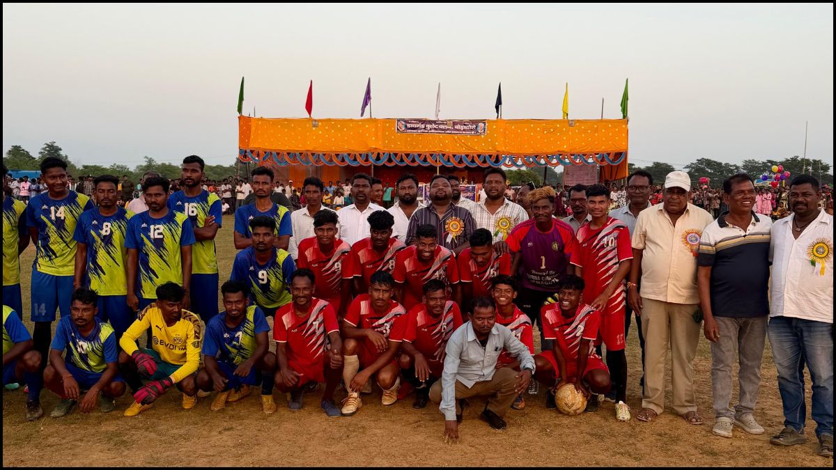 Grand conclusion of the three-day football tournament in Chakradharpur