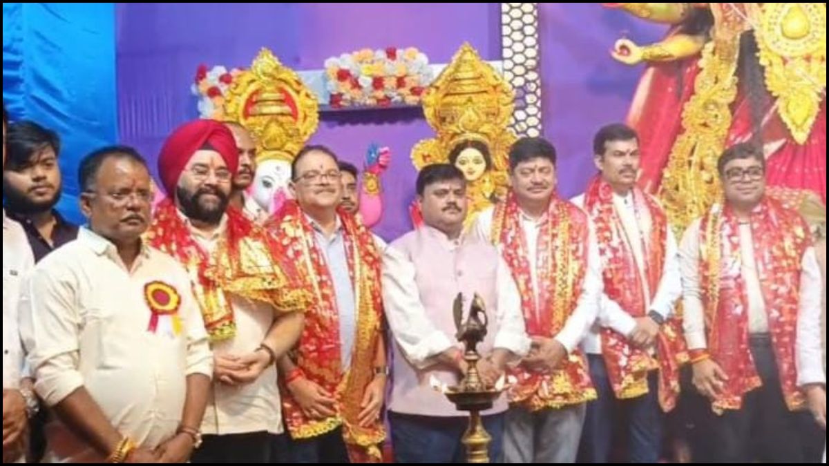 Inauguration of the L4 Area Durga Puja Pandal