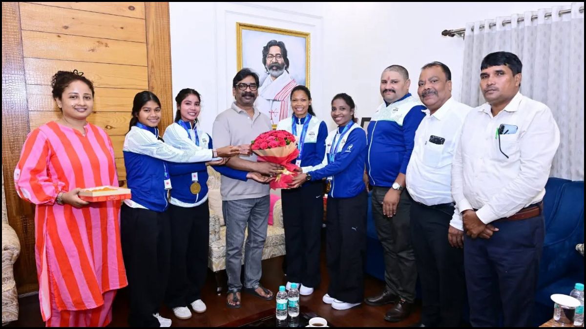 Jharkhand Women Hockey Team, Asian Games Gold Medal, hemant soren