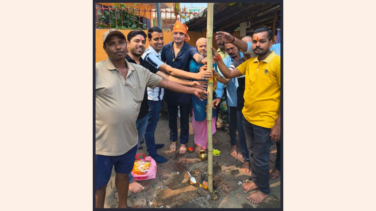 मानगो में त्र्यंबक महादेव मंदिर काली पूजा समिति का भूमि पूजन, वैदिक मंत्रोच्चार के साथ हुई पूजा-अर्चना