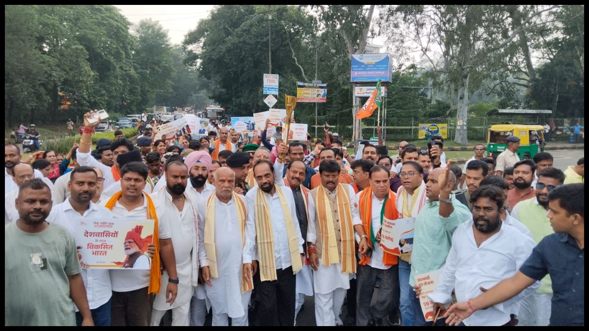 जमशेदपुर में भाजपा की ‘सेवा ज्योति यात्रा’, विकसित भारत संकल्प सभा में जुटे सैकड़ों कार्यकर्ता