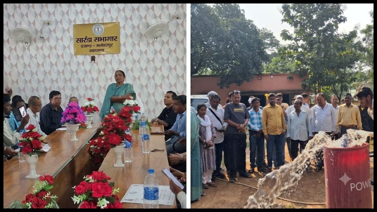 मनोहरपुर में 11 किसानों को मिले सोलर पंपसेट, सांसद जोबा मांझी ने किया वितरण