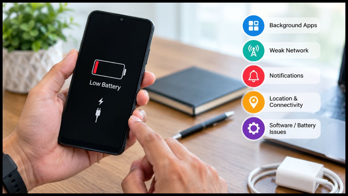 Phone Battery Tips: फोन इस्तेमाल नहीं करते, फिर भी तेजी से खत्म हो रही बैटरी? इन 5 वजहों को करें चेक