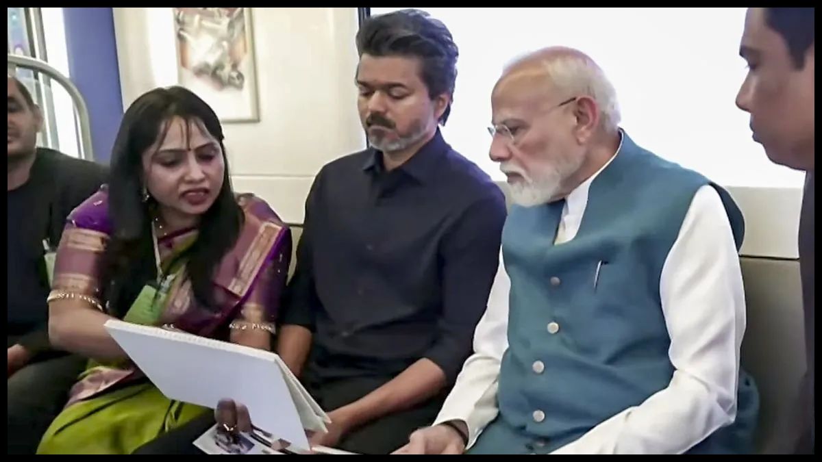 चेन्नई मेट्रो फेज-2 का उद्घाटन, पीएम मोदी ने CM थलपति विजय के साथ किया सफर