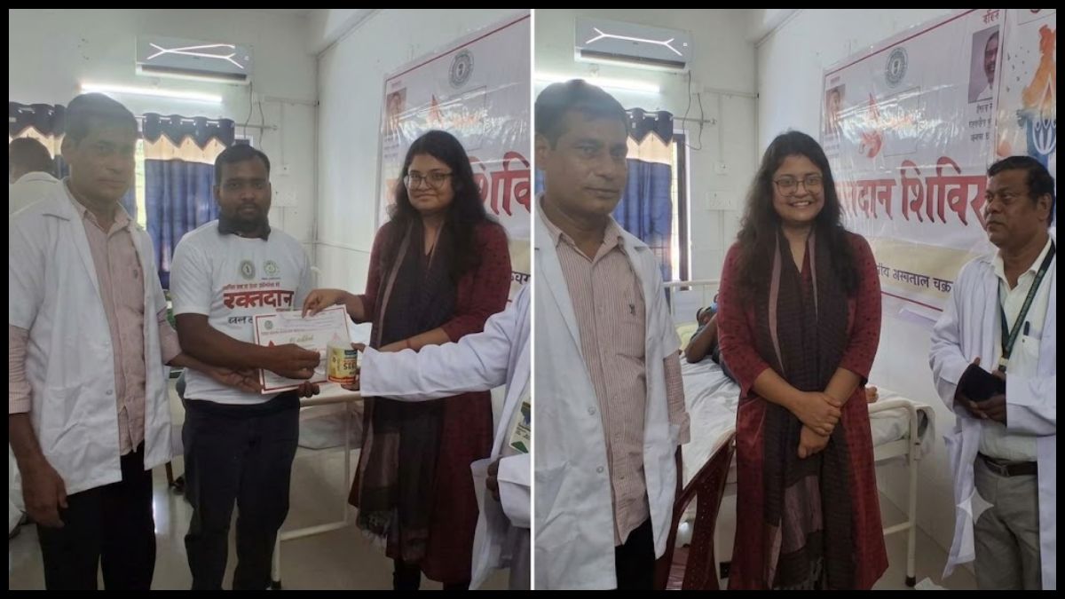 राष्ट्रीय स्वैच्छिक रक्तदान दिवस पर अनुमंडल अस्पताल चक्रधरपुर में लगा रक्तदान शिविर
