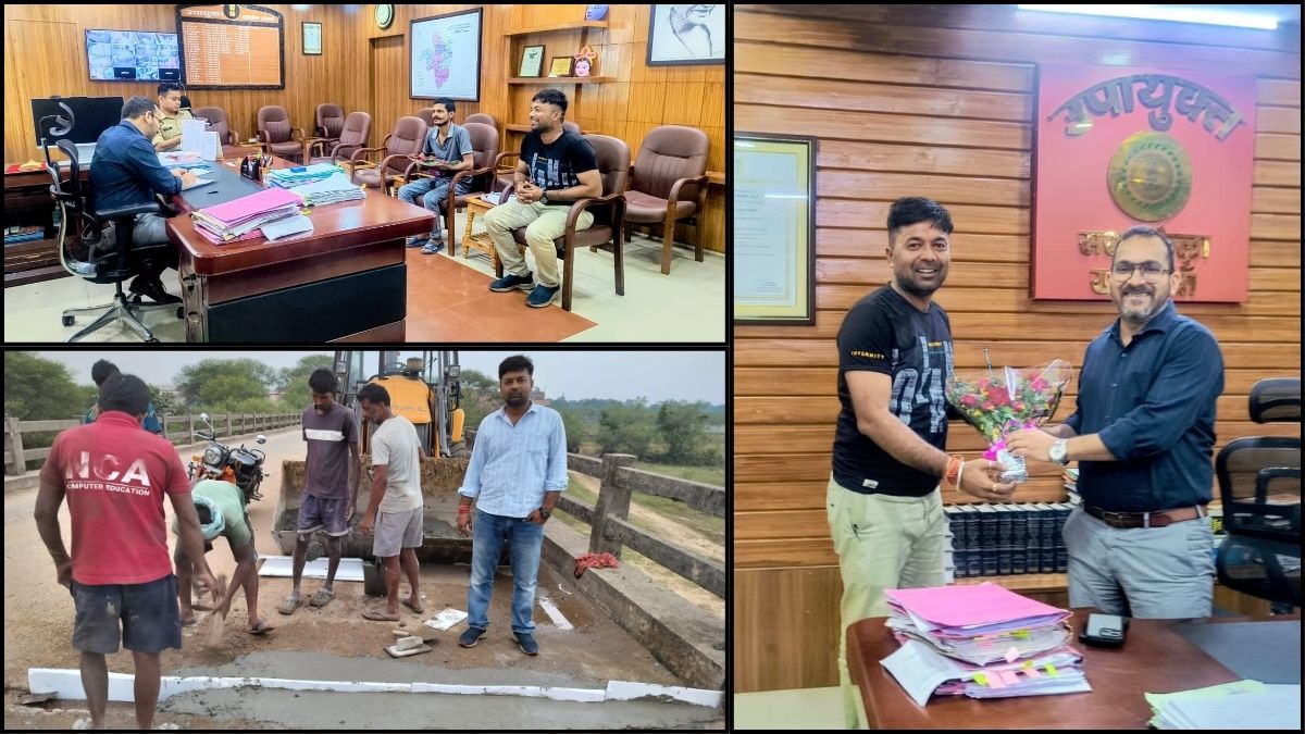माझना घाट पुलिया की मरम्मत शुरू, भाजपा नेता सुमित चौधरी ने उपायुक्त का जताया आभार; जर्जर बिजली तारों पर सौंपा ज्ञापन